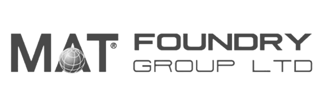 MAT Foundry Group logo in greyscale