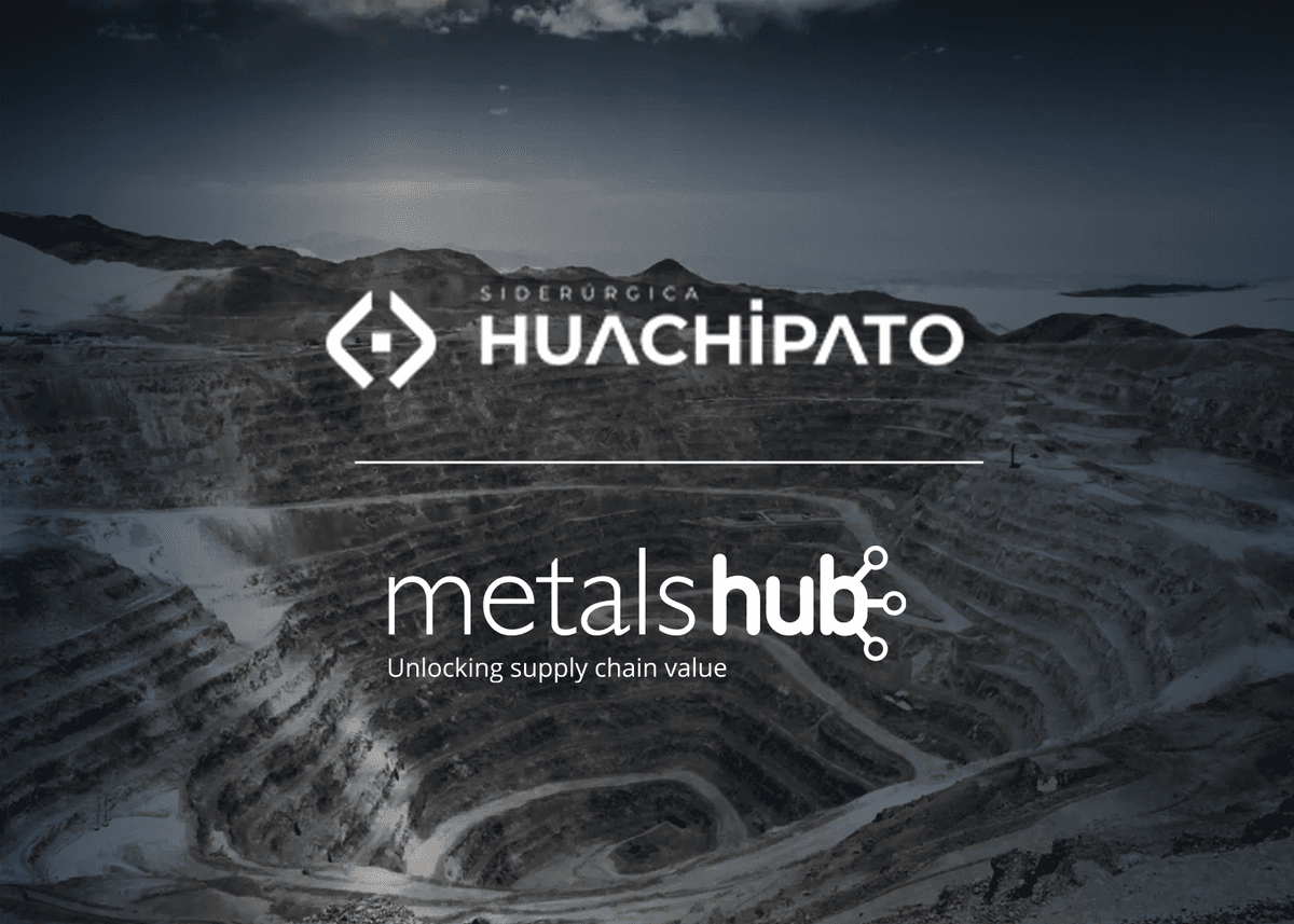 The logos of CSH and Metalshub over a darkened mining background