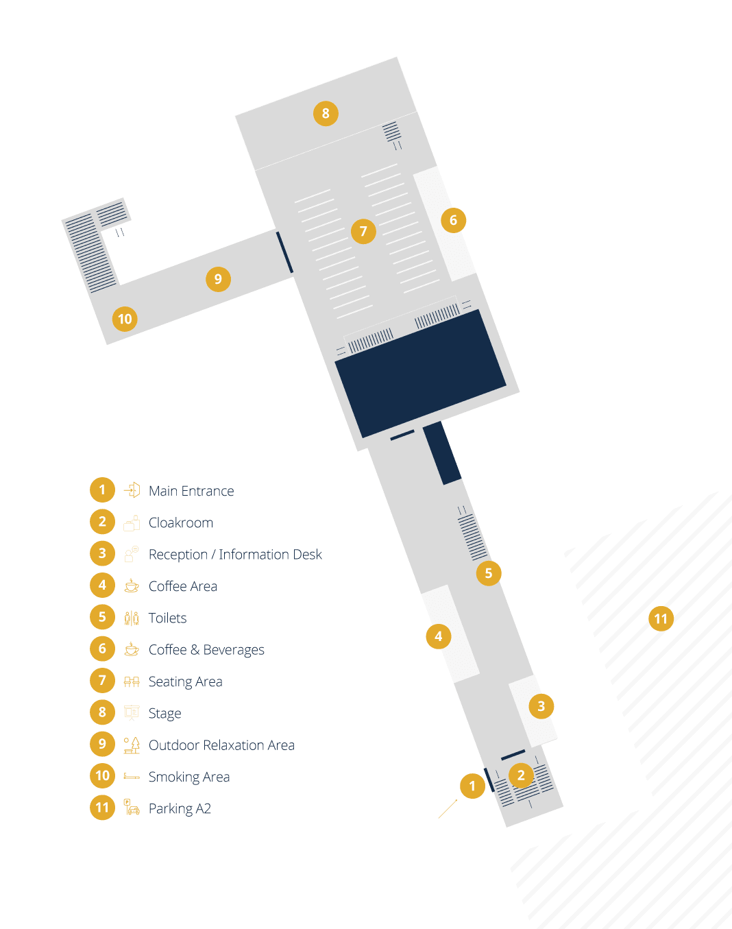 Floor map for Metalshub Summit 2025