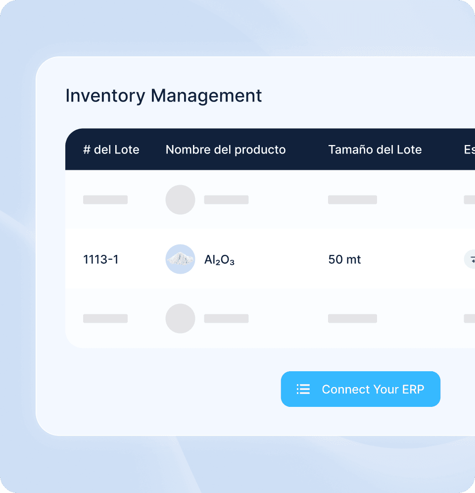 Inventory management in Metalshub (ES) - Aluminium