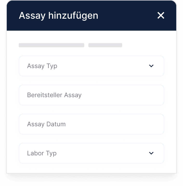 Assay management in Metalshub (DE)