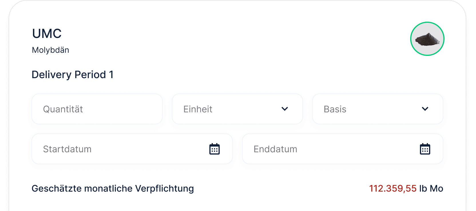 Contract management in Metalshub (DE)