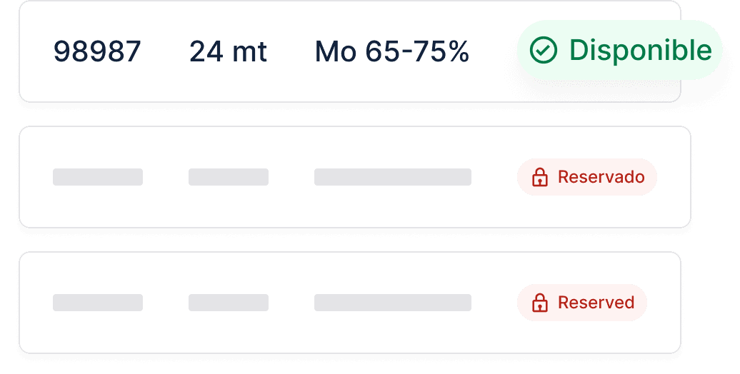Inventory allocation in Metalshub (ES)
