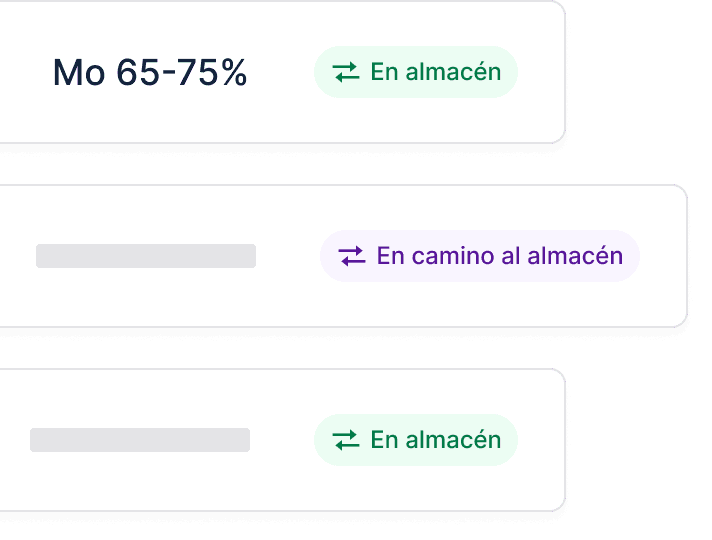 Inventory logistics in Metalshub (ES)