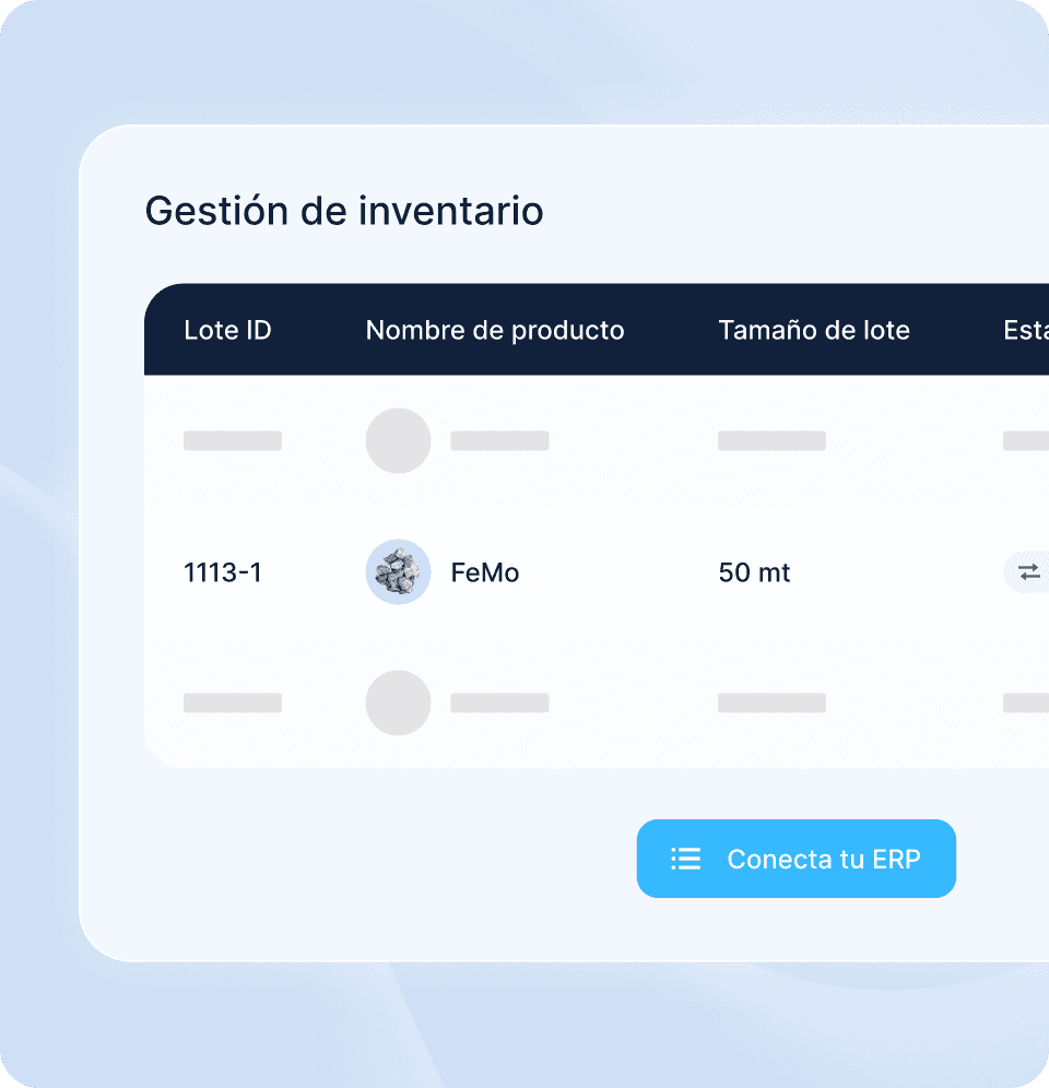 Inventory Management in Metalshub (ES) - Metal Producer