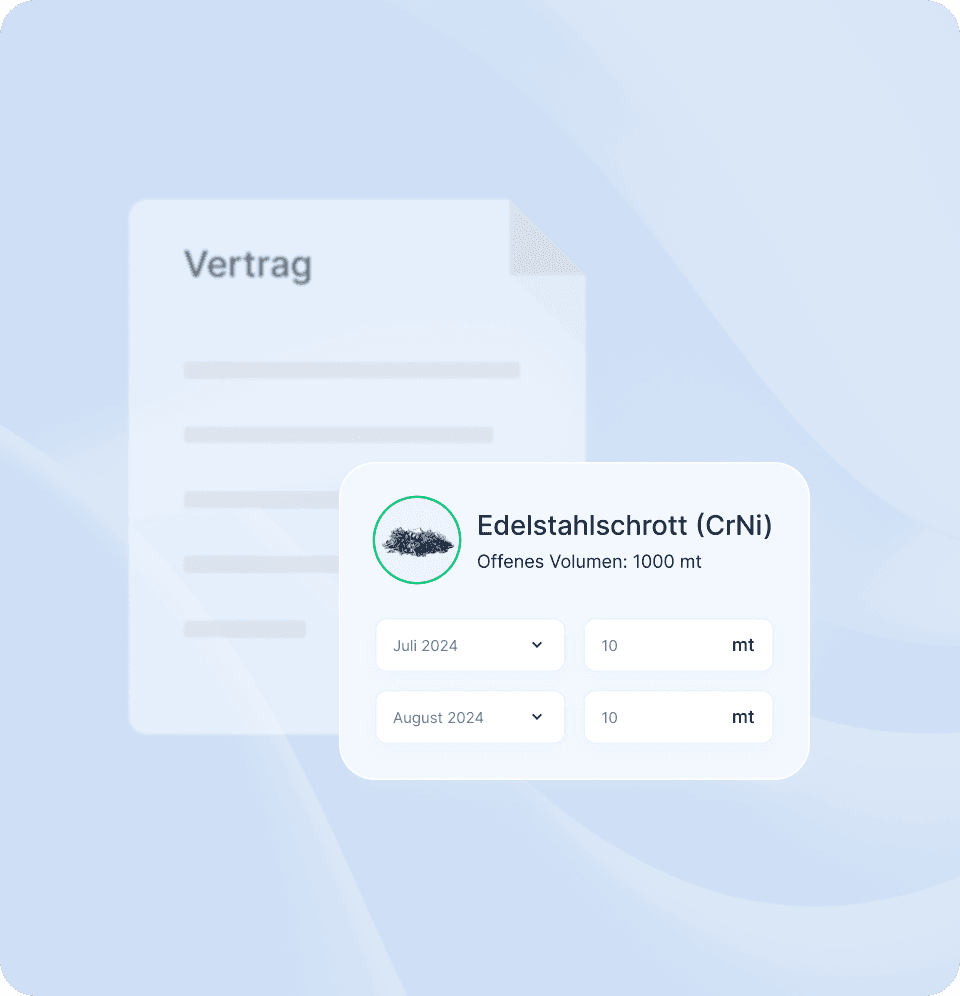 Scheduling call offs in Metalshub (DE)