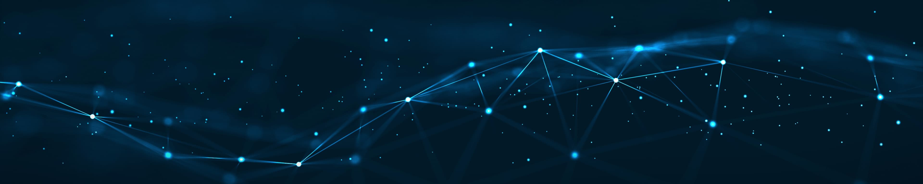 Dark blue and black connected data background