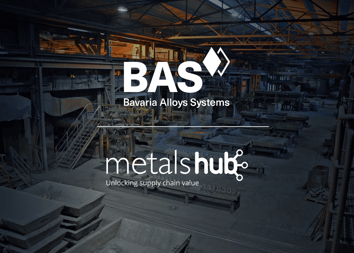 Bavaria Alloys Systems and Metalshub logos on a darkened background