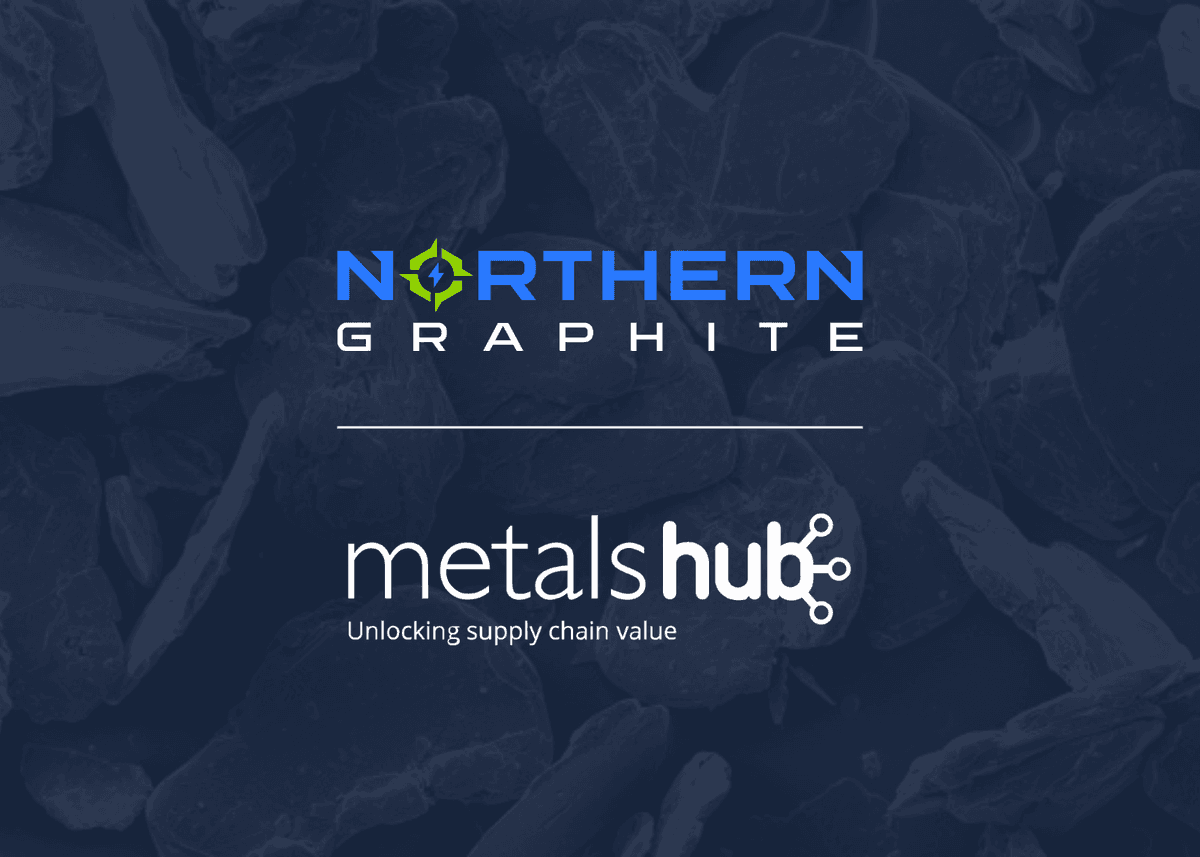 Northern Graphite and Metalshub logos on a darkened background