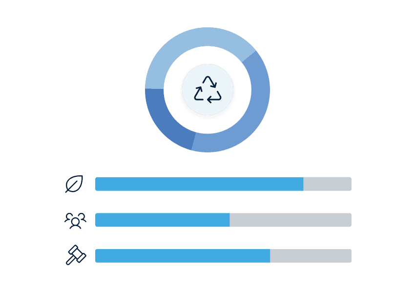 Sustainability tracking in Metalshub
