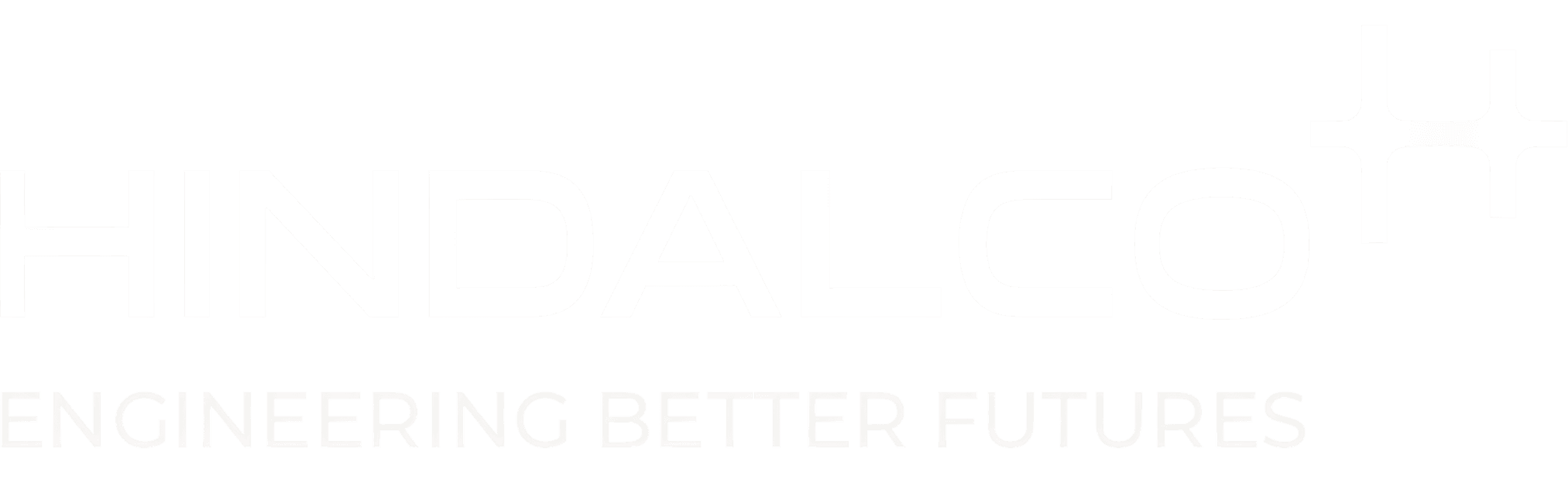 Hindalco Industries logo in white