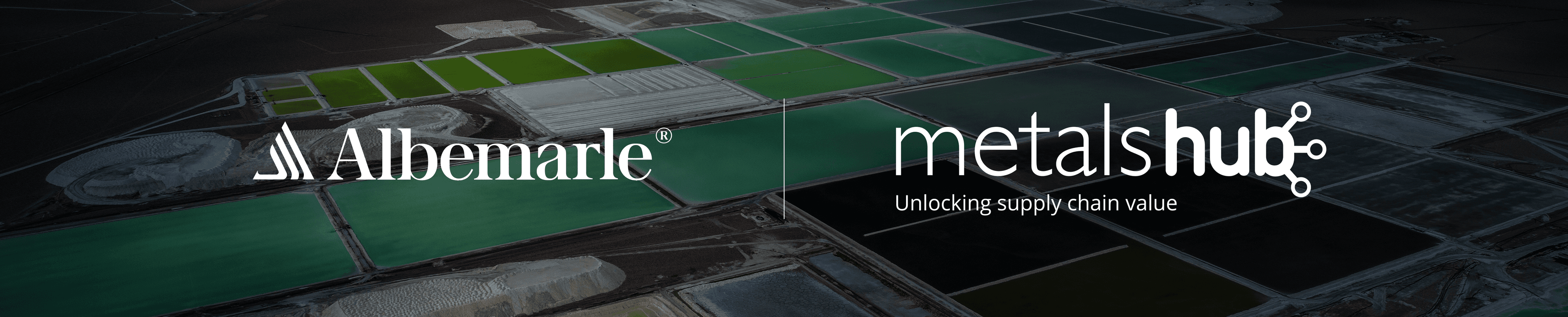 Albemarle and Metalshub logos on a darkened background