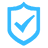 Shield icon with a checkmark