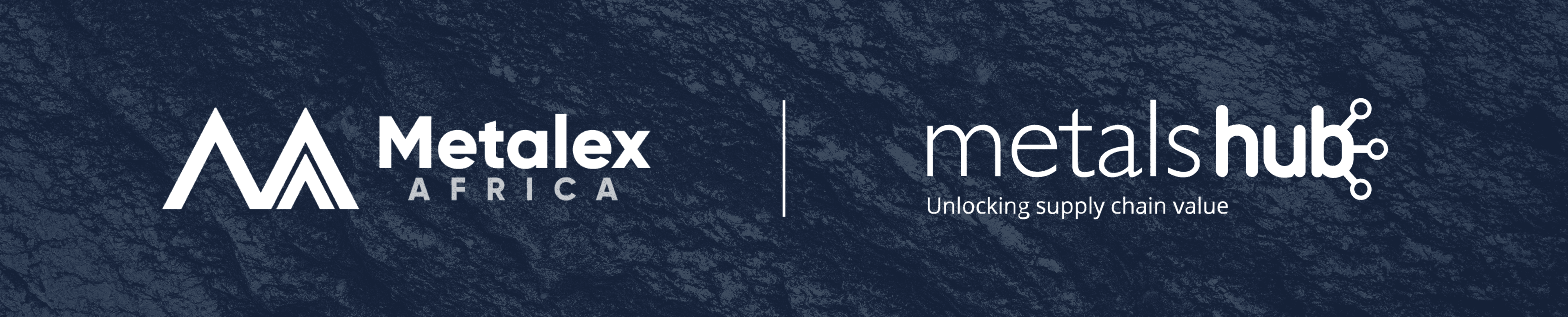 Metalex and Metalshub logos on a darkened background