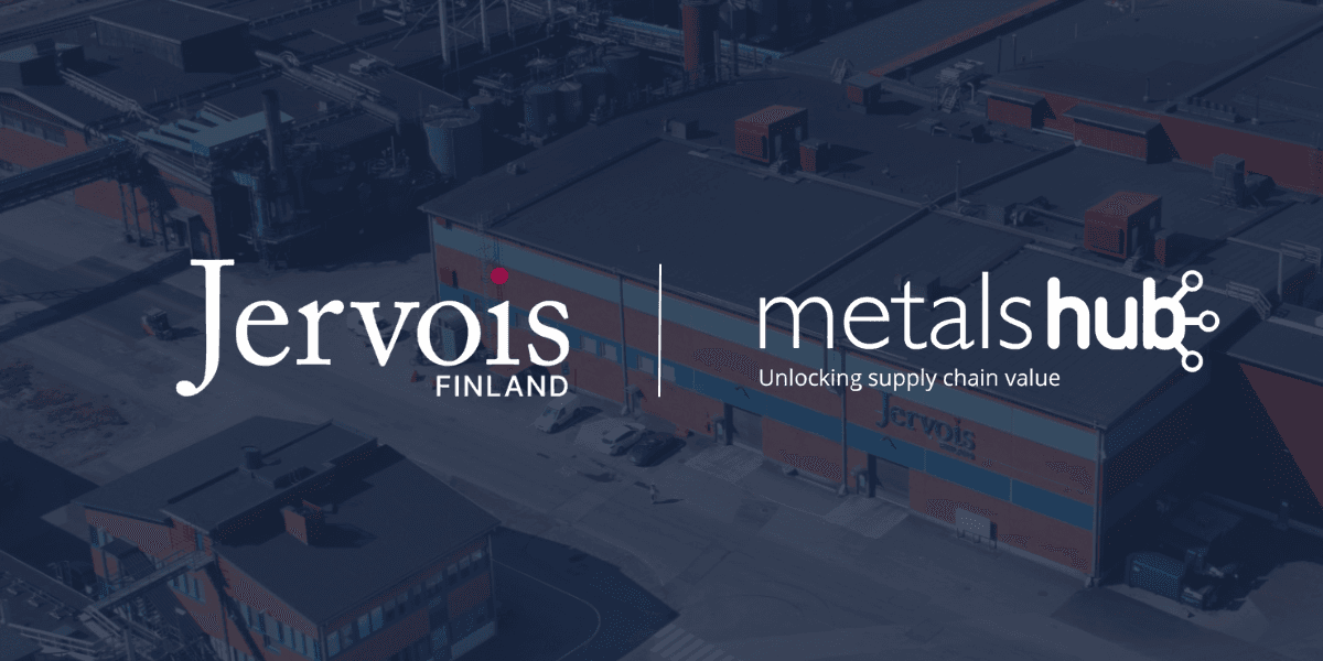 Jervois Finland and Metalshub logos on a darkened background