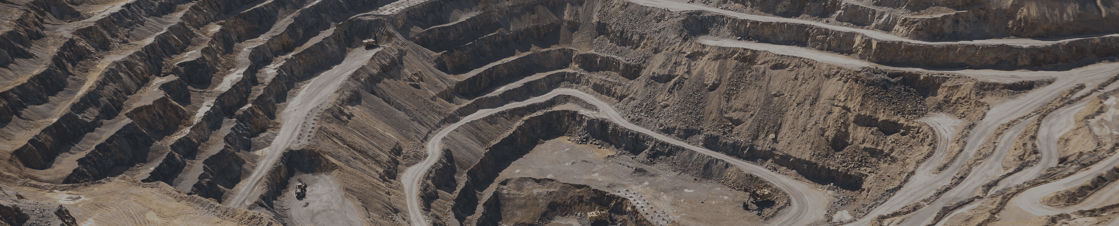 Mining Excavation On A Mountain