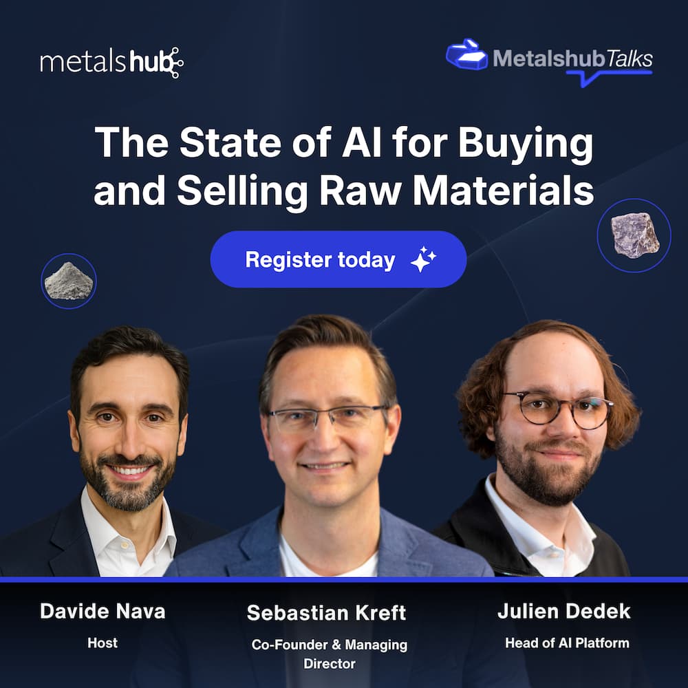 MetalshubTalks 010 Ad featuring guest speakers Sebastian Kreft and Julien Dedek with host Davide Nava
